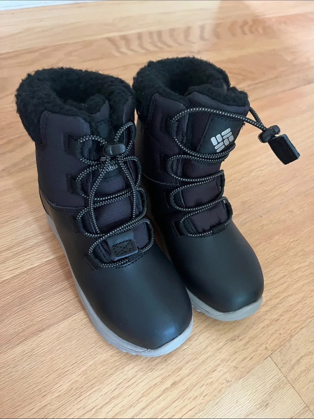 Columbia Kids' Black Winter Snow Boots